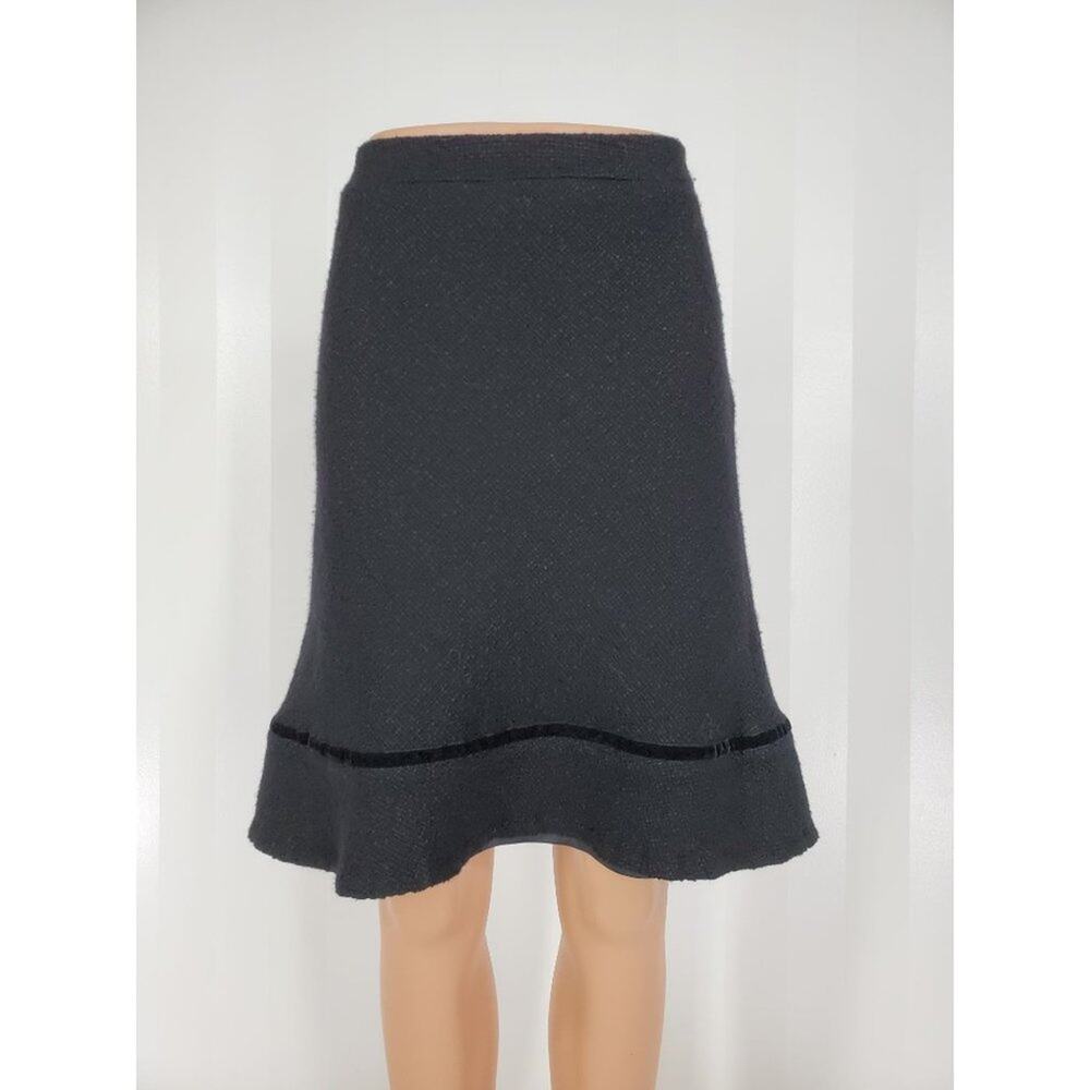 GAP Textured Tweed Ruffle Hem Skirt Sz 4